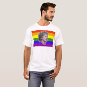 ヒラリーClinto 2016 LGBT民主党員の進歩論者 Tシャツ (正面フル)