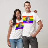 ヒラリーClinto 2016 LGBT民主党員の進歩論者 Tシャツ (ユニセックス)