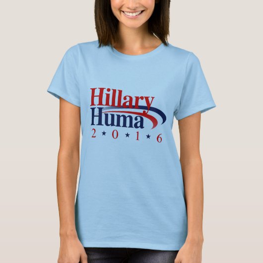ヒラリーHUMA 2016 copy.png Tシャツ (正面)