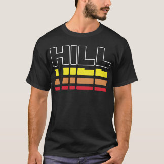 ヒルという名の人に贈る 面白い ヴィンテージ風 サンセット ヒル ジョークTシャツ Tシャツ