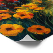 ヒルの輝き、花の毛布。 ポスター (角)