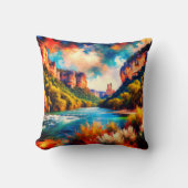 「ヒルカントリーヘブン:テキサス州ヒルカントリーランドスケープ」 クッション (正面)