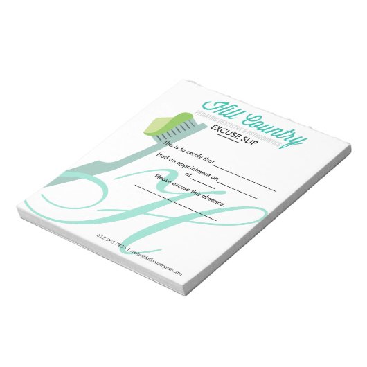 ヒルカントリーPDO学校弁解 ノートパッド (回転)