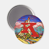 ヒルキャッスルファンタジーモノグラム マグネット (正面/裏面)