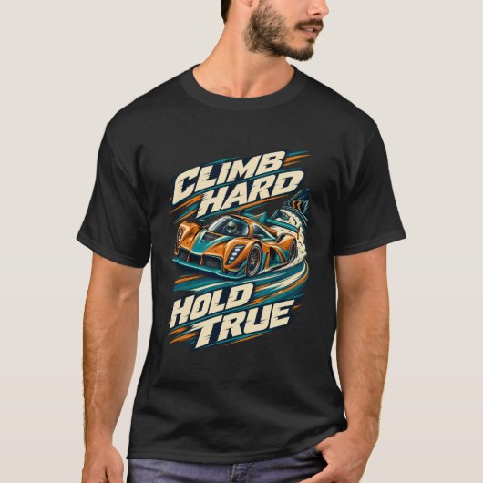 ヒルクライム・ハードを乗り越えろ Tシャツ (正面)