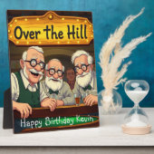 ヒルクラブ越え フォトプラーク (側面)