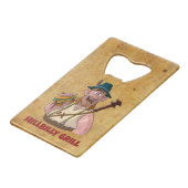 ヒルクールビリーグリルボトルオープナー。 クレジットカード栓抜き (裏面アングル)