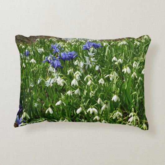 ヒルサイドオブアーリー春の花景観 アクセントクッション (裏面)