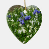 ヒルサイドオブアーリー春の花景観 セラミックオーナメント (右)