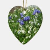 ヒルサイドオブアーリー春の花景観 セラミックオーナメント (左)