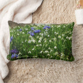 ヒルサイドオブアーリー春の花景観 ランバークッション (ブランケット)