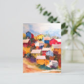 ヒルサイドビレッジハウスハガキ ポストカード (スタンド正面)