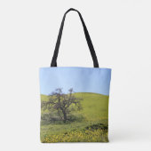 ヒルサイドフォトオーク自然風景写真 トートバッグ (裏面)