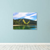 ヒルシェンコゲル夏-水反射 キャンバスプリント (インサイチュ (ウッドフロア))