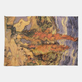 ヒルズを通る道のポプラの木 by ヴィンセント・ヴァン・ゴッホ キッチンタオル (横)