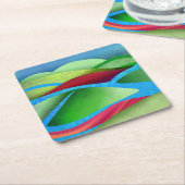 ヒルズオンアイス スクエアペーパーコースター (アングル)