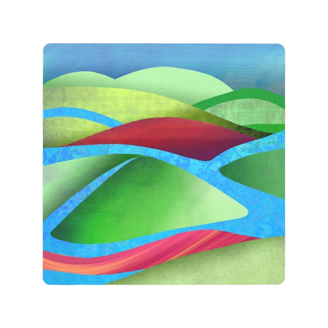 ヒルズオンアイス メタルプリント (正面)