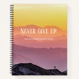 ヒルズシーナンスレインボーカラーモチベーション引用文 ノートブック