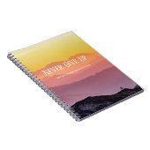 ヒルズシーナンスレインボーカラーモチベーション引用文 ノートブック (右側)