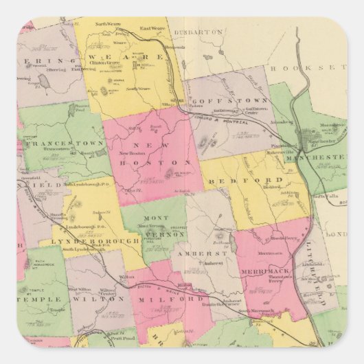 ヒルズボロー郡 スクエアシール (正面)