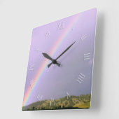 ヒルズレインボー上空 スクエア壁時計 (傾斜)