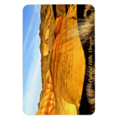 ヒルズ色彩の鮮やかの夕日 マグネット (縦)