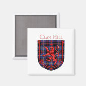 ヒルタータンチェックスコティッシュプリッドライオンラパント マグネット (正面/裏面)