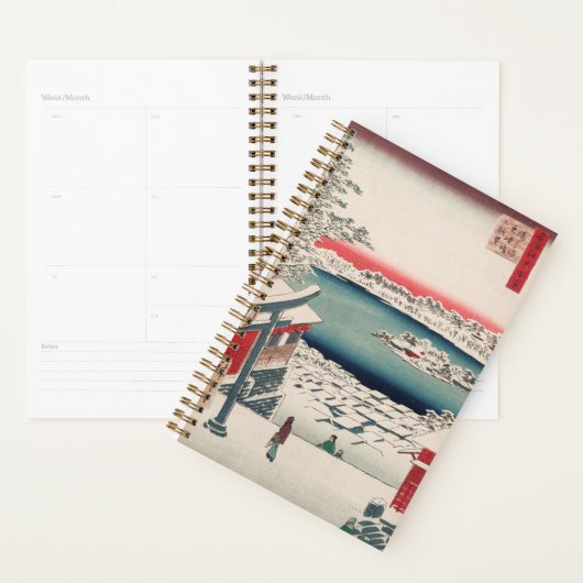 ヒルトップスノービューヴィンテージ浮世絵ア日本のート プランナー手帳 (ディスプレー)