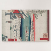 ヒルトップスノービューヴィンテージ浮世絵日本の画 ジグソーパズル (横)