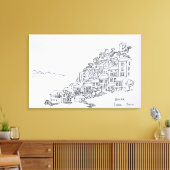 ヒルトップビレッジオブノンザ | Corsica，フランス キャンバスプリント (インサイチュ (リビング))