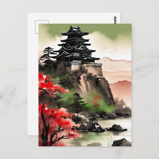 ヒルトップ主権、キ威厳のあるタ日本のデル ポストカード (正面/裏面)