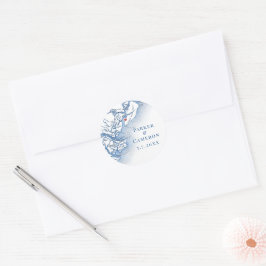 ヒルトンエレガントヘッドSCマップ結婚の封筒用シール ラウンドシール