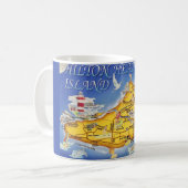 ヒルトンカラフルヘッドSCの地図 コーヒーマグカップ (正面左)