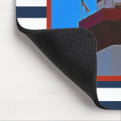 ヒルトンストライプのヘッドアイランドハーバータウンライトハウス マウスパッド (コーナー)