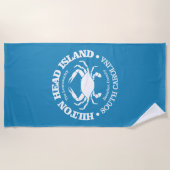 ヒルトンヘッドアイランドカニ ビーチタオル (正面)