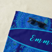 ヒルトンヘッドアイランドサウスカロライナかわいらしシーシェル ビーチタオル (インサイチュ)