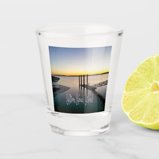 ヒルトンヘッドアイランドサウスカロライナ ショットグラス (正面)