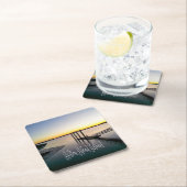 ヒルトンヘッドアイランドサウスカロライナ スクエアペーパーコースター (インサイチュ)