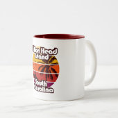 ヒルトンヘッドアイランドサウスカロライナ ツートーンマグカップ (正面右)