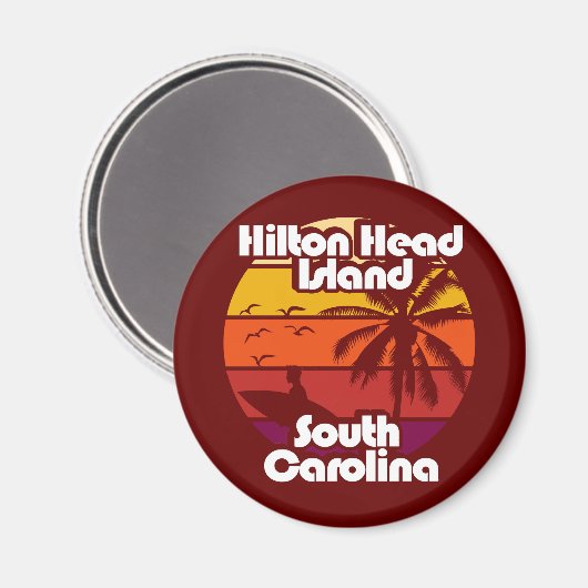 ヒルトンヘッドアイランドサウスカロライナ マグネット (正面/裏面)