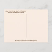 ヒルトンヘッドアイランドシーパインズマリーナ秋カカシュロー ポストカード (裏面)