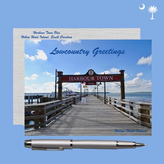 ヒルトンヘッドアイランドハーバータウンピアシーパインズ ポストカード