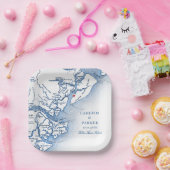 ヒルトンヘッドアイランドマップ結婚ズ ペーパープレート (パーティー)