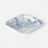 ヒルトンヘッドアイランドマップ結婚ズ ペーパープレート (傾斜あり)