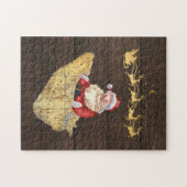 ヒルトンヘッドアイランドマップ（サンタとトナカイ） ジグソーパズル (横)