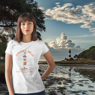 ヒルトンヘッドアイランドライトハウスハーバータウンファミリー Tシャツ