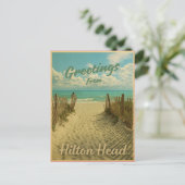 ヒルトンヘッドアイランド2025からの挨拶 ポストカード (スタンド正面)