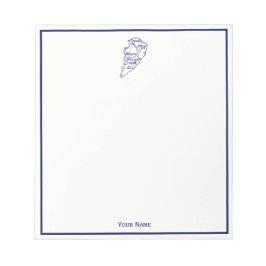 ヒルトンヘッドアイランドSCヴィンテージマップネイビーブルー ノートパッド