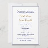 ヒルトンヘッドアイランドSCヴィンテージマップネイビーブルー 招待状 (裏面)