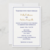 ヒルトンヘッドアイランドSCヴィンテージマップネイビーブルー 招待状 (裏面)